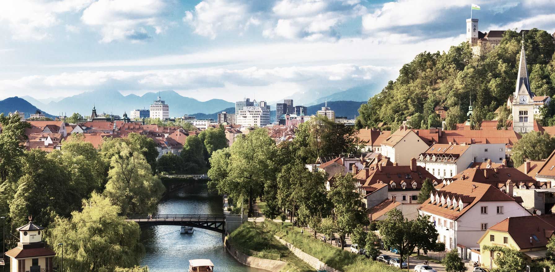 Ljubljana is a small but picturesque city